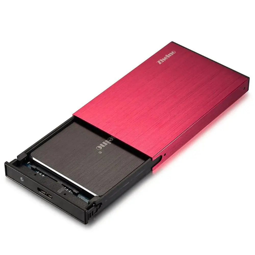 Zheino без инструментов 2,5 Алюминиевый USB 3,0 тип A для Micro B HDD/SSD корпус для внешнего жесткого диска для SATA 7 мм 9,5 мм жесткий диск SSD