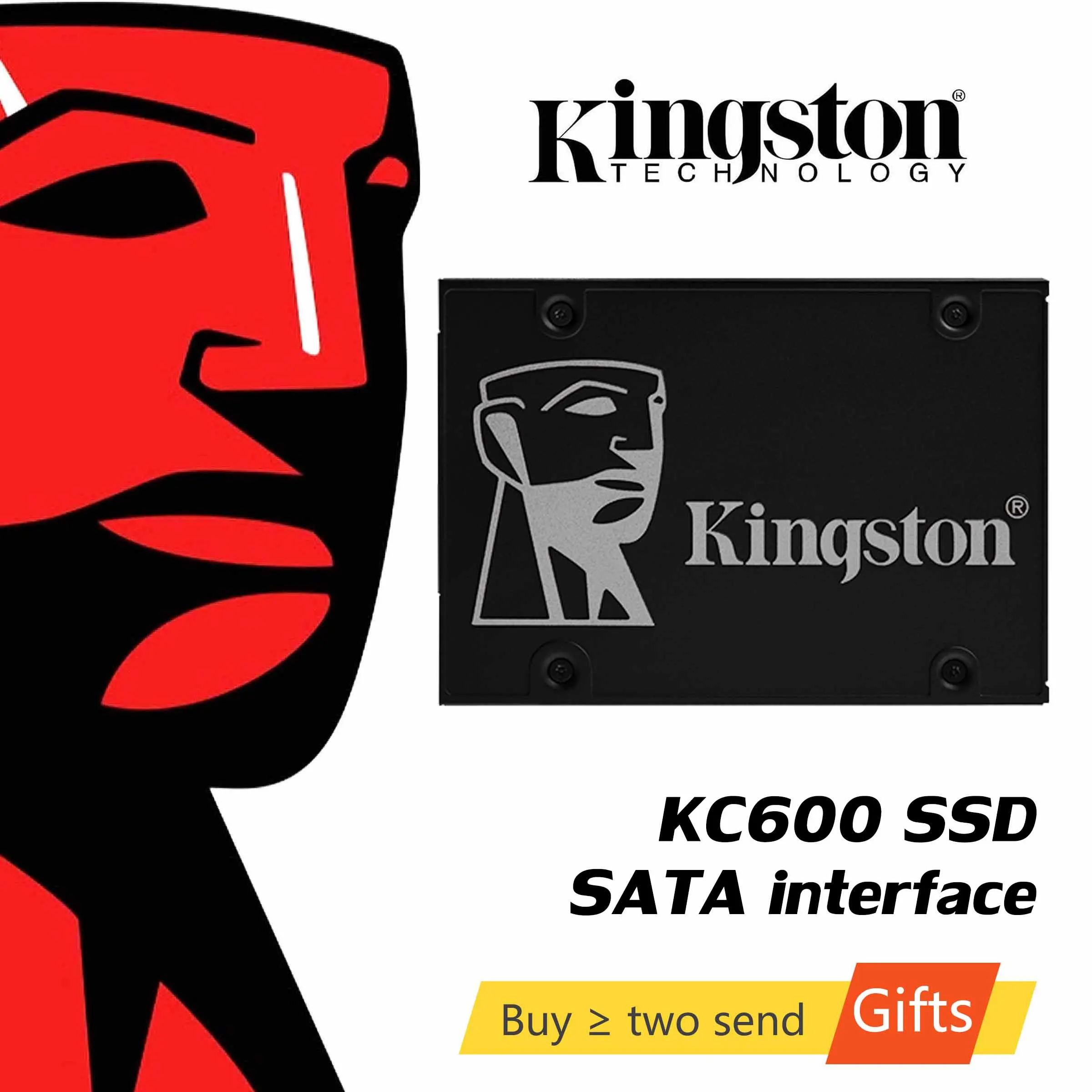 Твердотельный накопитель Kingston KC600 SSD 256 ГБ 512 2 5 дюйма SATA III HDD жесткий диск HD ноутбук