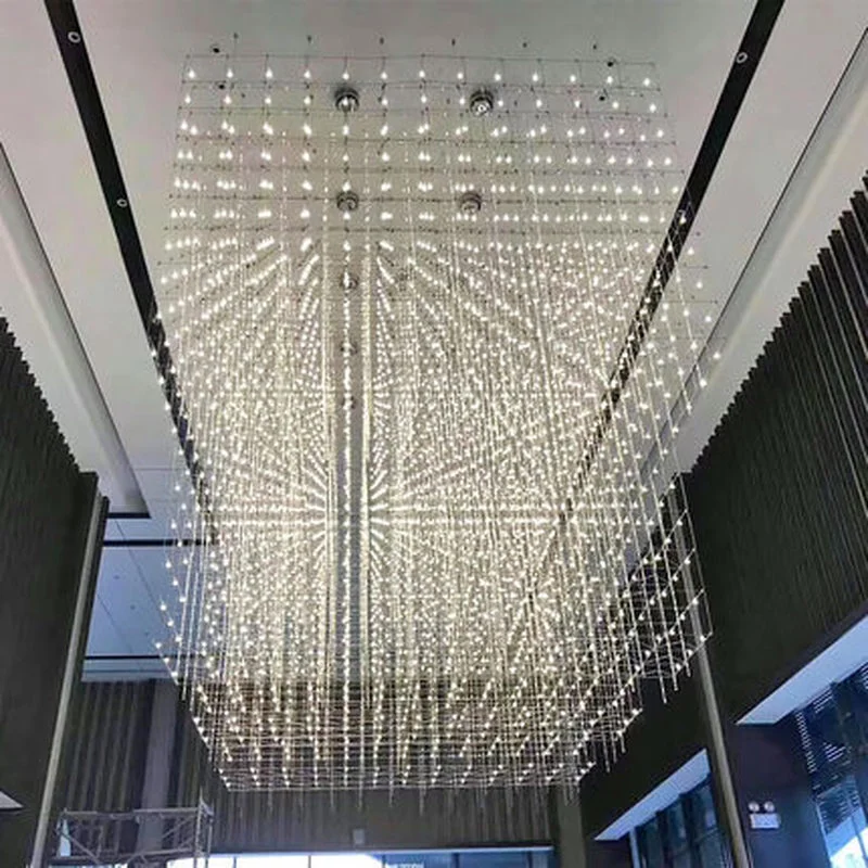 Современный светодиодный люстры Роскошный большой сочетание cube для Гостиная