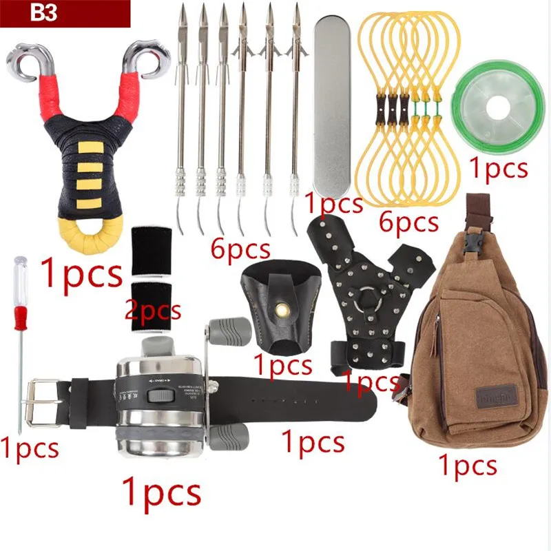 

Multi-function Archery Bow fishing Shooting fish Slingshot Catapult Hunting bow Fishing Sling Shot arrow kit darts