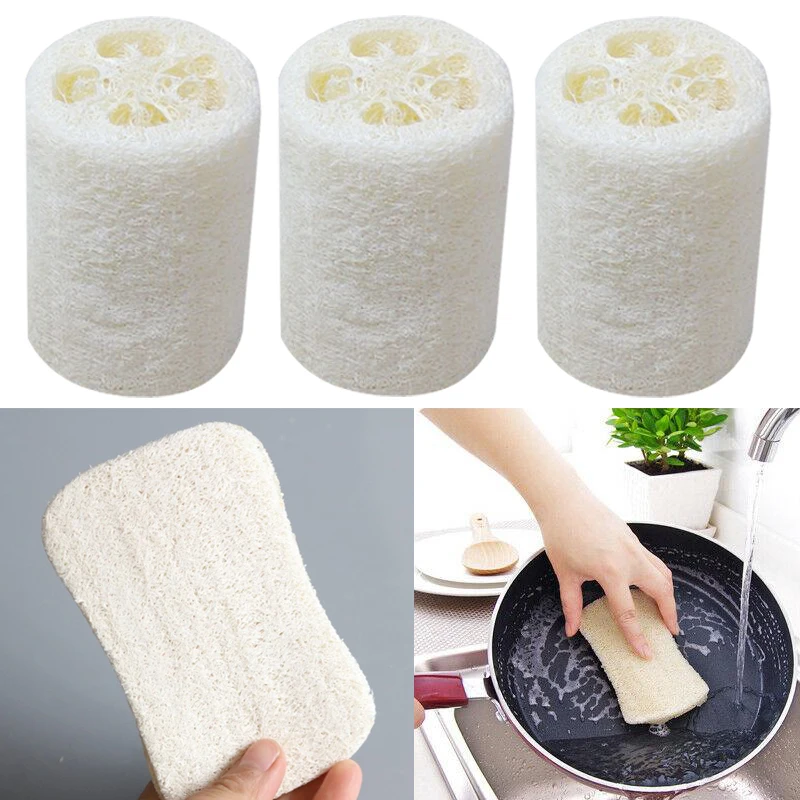 

1pcs Organic Loofahs Loofah Spa Exfoliating Scrubber natural Luffa Body Wash Sponge Remove Dead Skin Made Soap