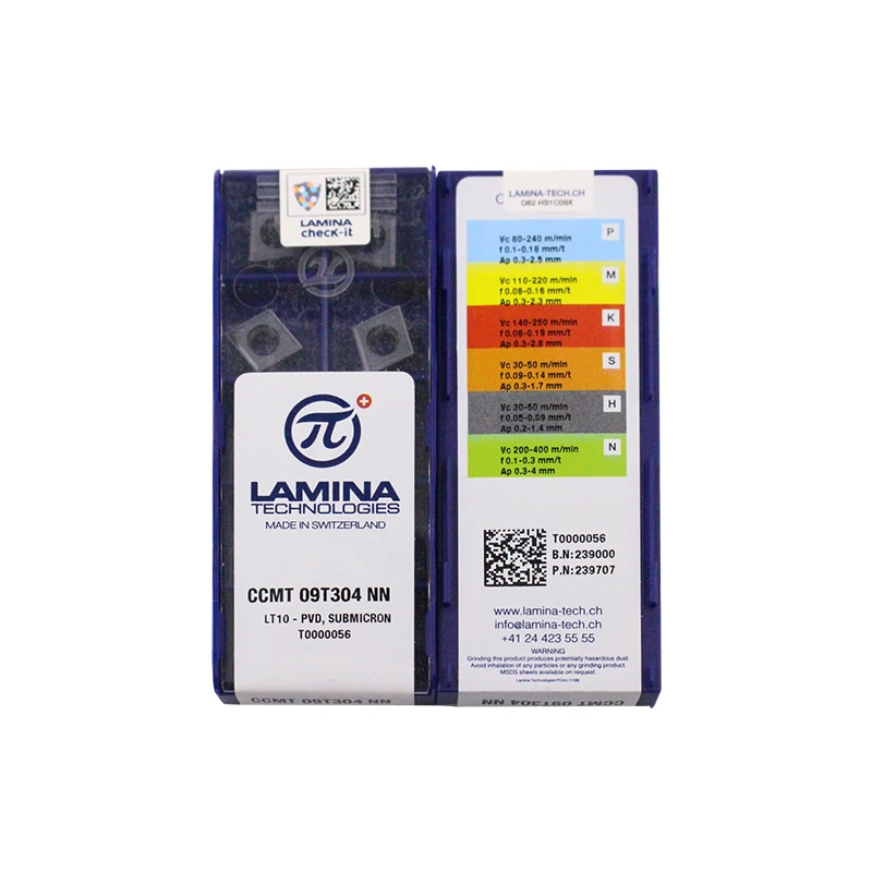CCMT09T304 NN LT10 * 100% оригинальная вставка из карбида ламината с лучшим качеством 10