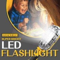 handheld super bright led flashlight led work light powerful portable lantern hook magnet camping lamp work light
