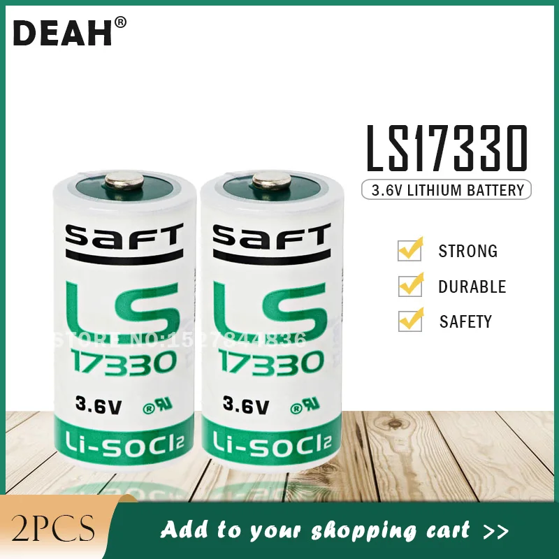 2 шт. 3 6 В 2100 мАч SAFT LS17330 2/3A 17330 одноразовые неперезаряжаемые батареи для детектора