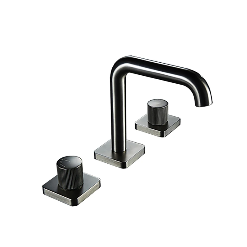 

UPC 3 Holes Mixer Taps Dual Handle Faucet Mixer Widespread Basin Faucets