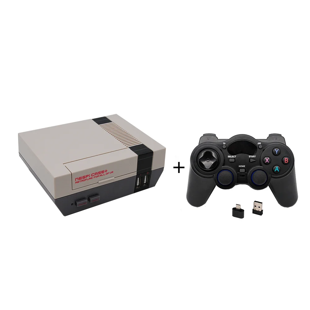 Черный Оригинальная Raspberry Pi игровая консоль RETROFLAG NESPI чехол+ для Raspberry Pi 3B+ 3B 2B с функциональным питанием и сбросом - Цвет: Черный