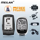 Meilan M1 M2 GPS беспроводной Велосипедный компьютер навигация Спидометр Bluetooth 4,0 ANT + велосипедный одометр с нагрудным Пульсометром