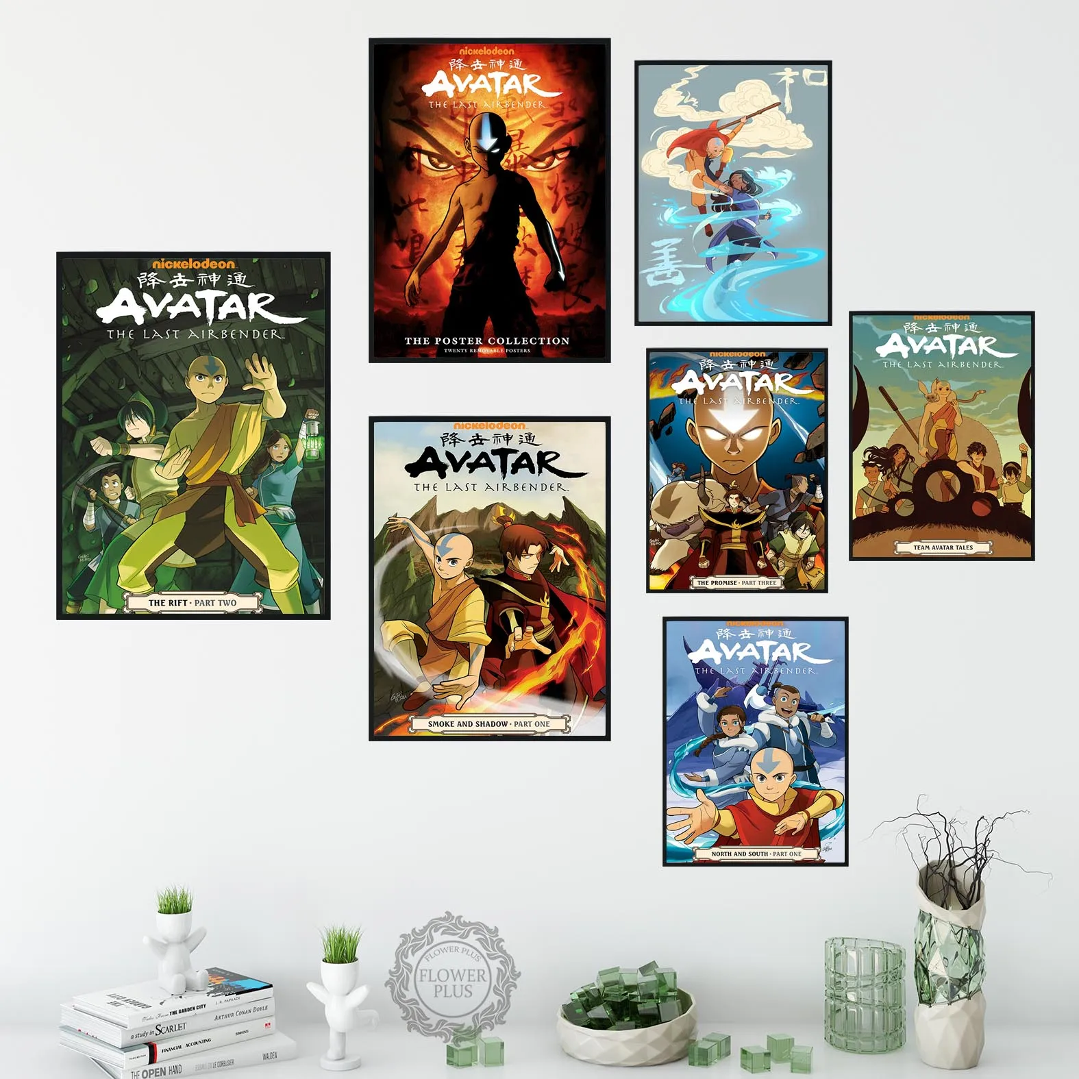 

The Last Airbender poster Hot Cartoon Movie Anime Art Canvas Painting Poster Wall Home Decor