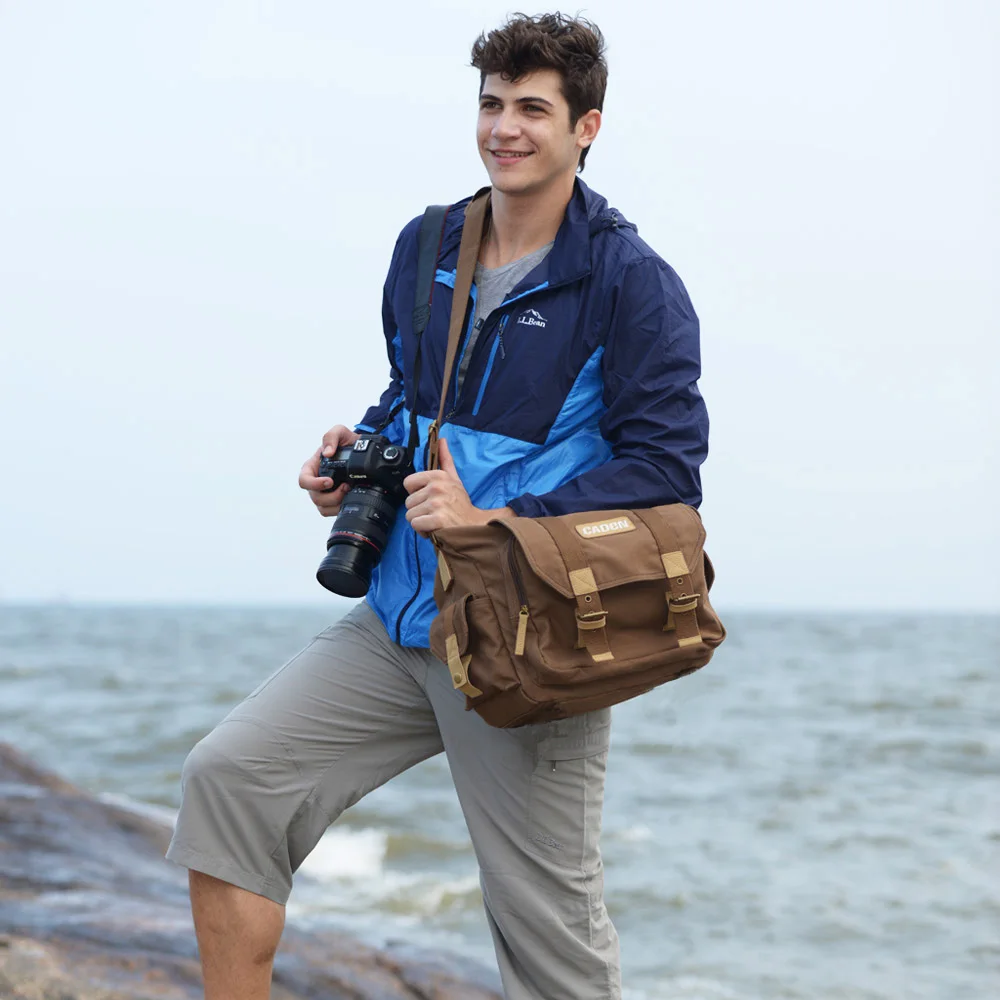 Сумка слинг на плечо для камеры мессенджер цифровой зеркальной фото и