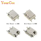 10 шт. USB-3.1 SMT USB Тип разъёма C горизонтальный Mid крепление 16P Женский 1,6 мм через доска 0,8 мм для USB зарядное устройство адаптер DIY типа C