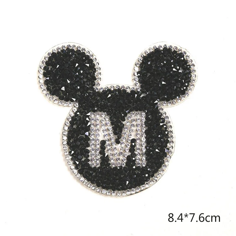 Новое поступление детская одежда с буквенным принтом M стразы нашивки железные