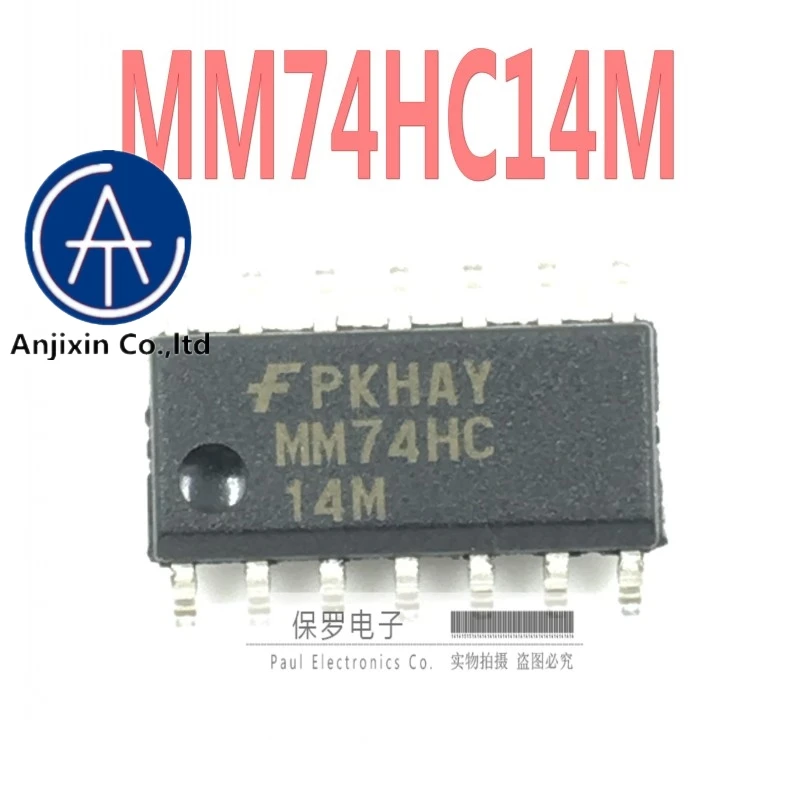 10 шт. 100% оригинальный и новый инвертор MM74HC14MX MM74HC14M лапками углублением SOP-14 лет в наличии