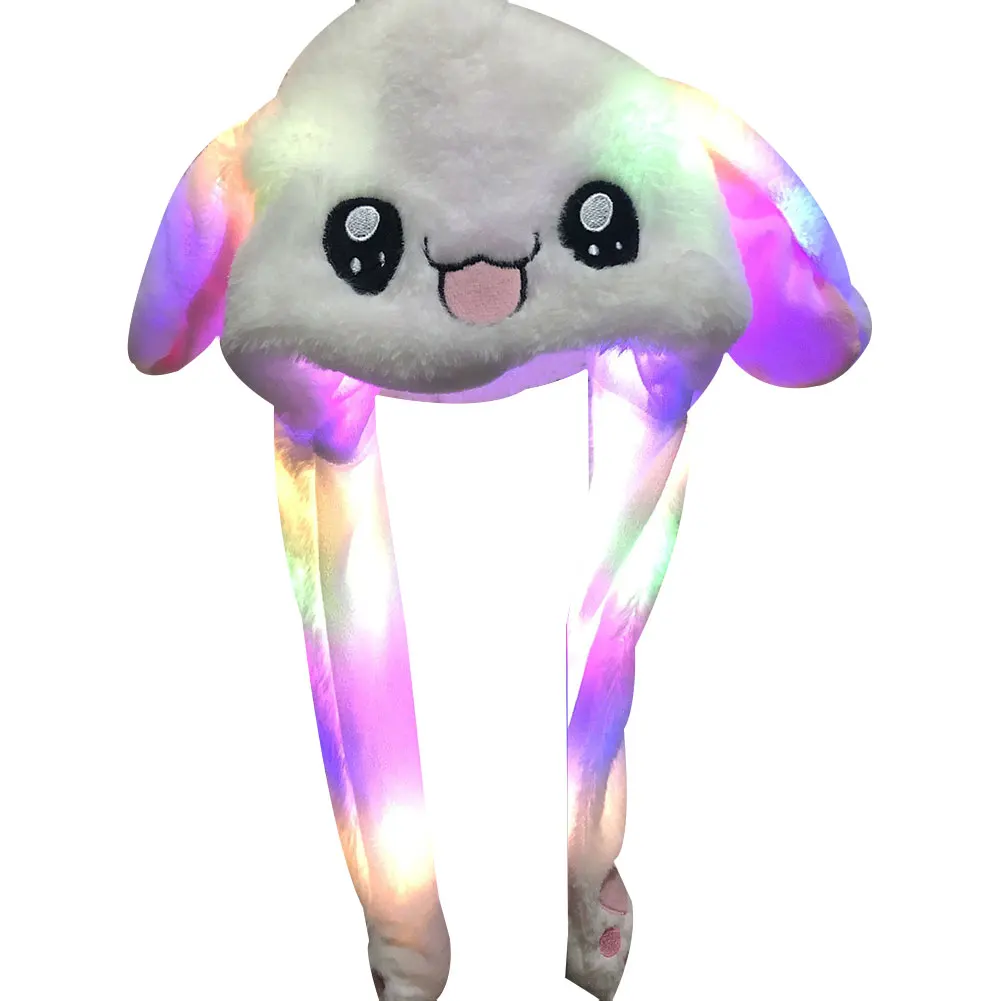 Светодиодный светильник с милыми мультяшными кроличьими ушками плюшевая теплая