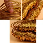 10 мрулон, золотая нить, эластичный шнур, веревка, лента, веревка, бирка, линия, ручная работа, подарочная упаковка, ремесло, одежда, Подарочная коробка, Декор