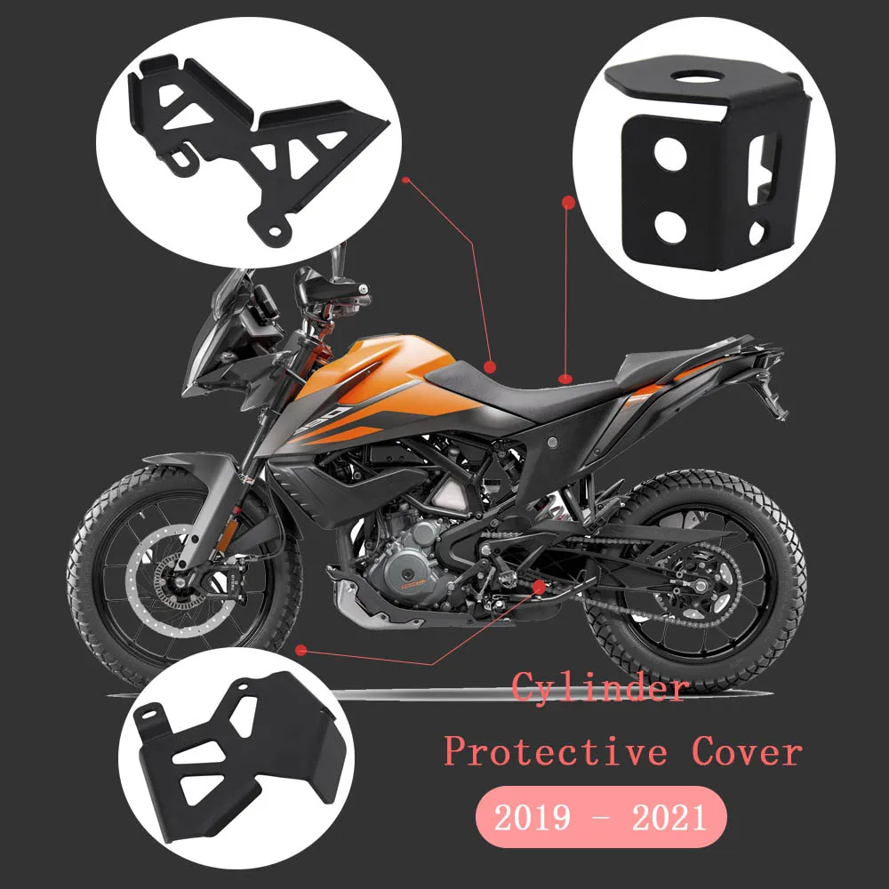 

2019 2020 2021 For 390 adventure 390 ADV 390ADVENTURE New Motorcycle Aluminum Rear Brake Reservoir Guard Accessories