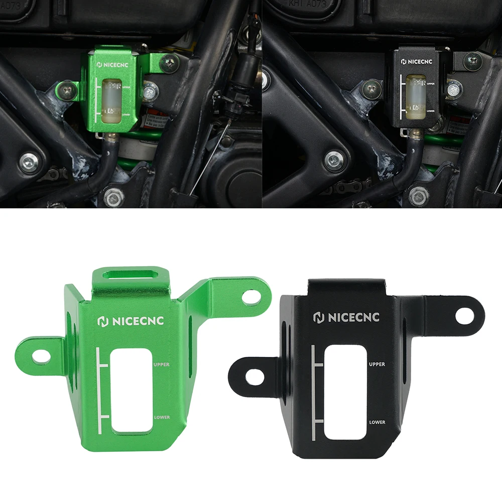 

Rear Brake Fluid Reservoir Protector Cover For Kawasaki KLR650 KLR 650 2008-2018 2009 2010 2011 2012 2013 2014 2015 2016 2017