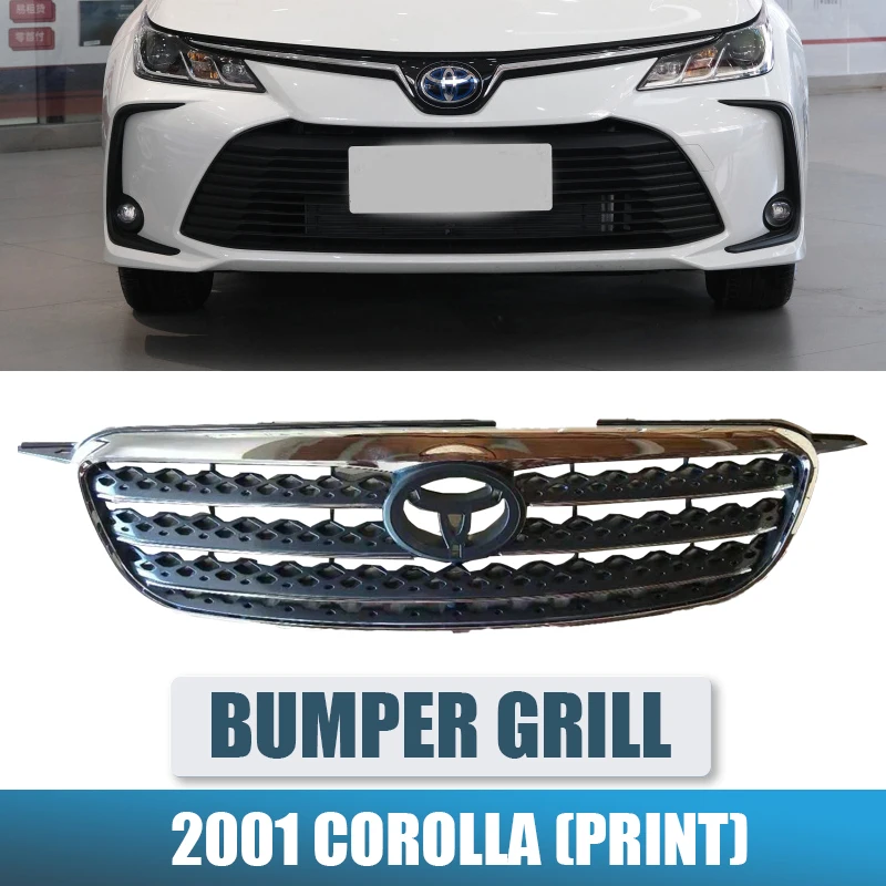 Передний бампер для TOYOTA Corolla PRINT 2001 верхний гриль литье обшивка передний