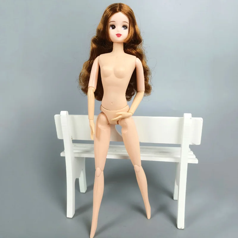 Голое тело для кукла Licca 12 суставов тела + голова с кудрявыми волосами волнистые
