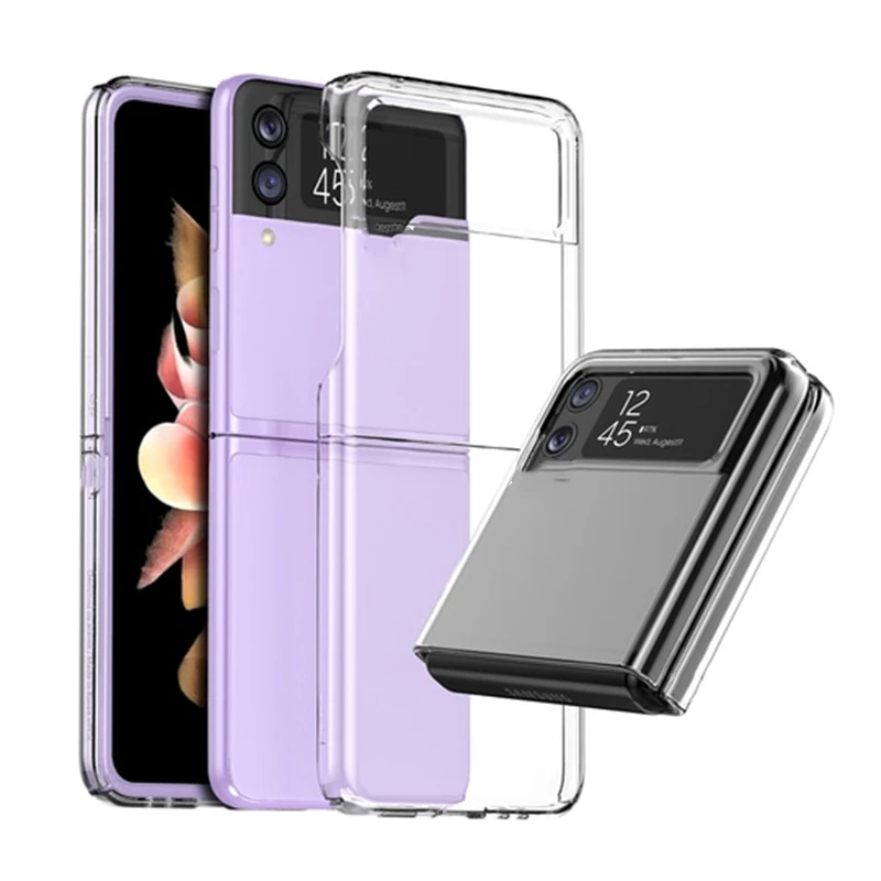 

Protective Case Designed For Samsung Galaxy Z Flip 3 5G Mobile Phone Hard Cover Bumper For Galaxy Z Flip3 Full Protection Case