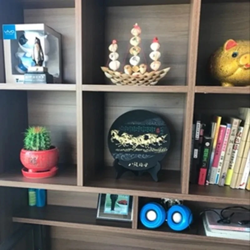 Декоративная тарелка с резьбой по углю 20 см | Дом и сад