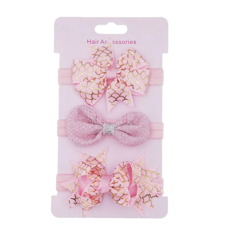 3pc headband 29 3 шт./компл. Милая Одежда с бантом для маленьких девочек повязка на голову новорожденных детей, повязка на голову, повязка для малышей эластичная Детская повязка на голову Haarband Детские аксессуары для волос - Цвет: 3pc headband 29