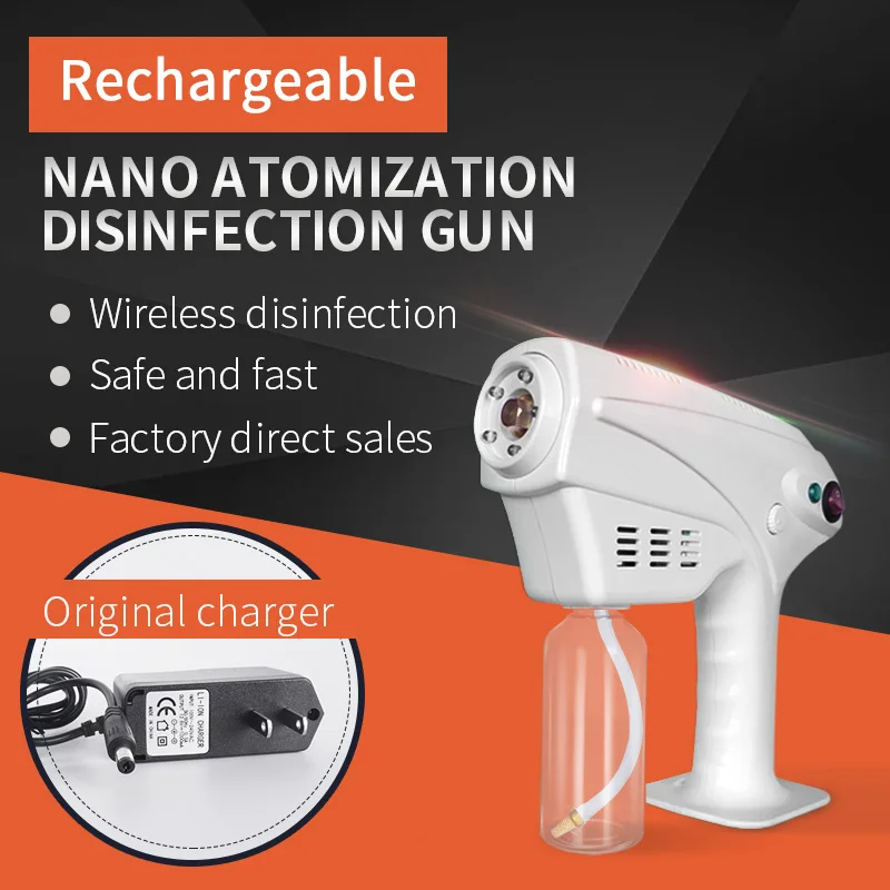 Пистолет распылитель для дезинфекции Беспроводной паровой нанопистолет с