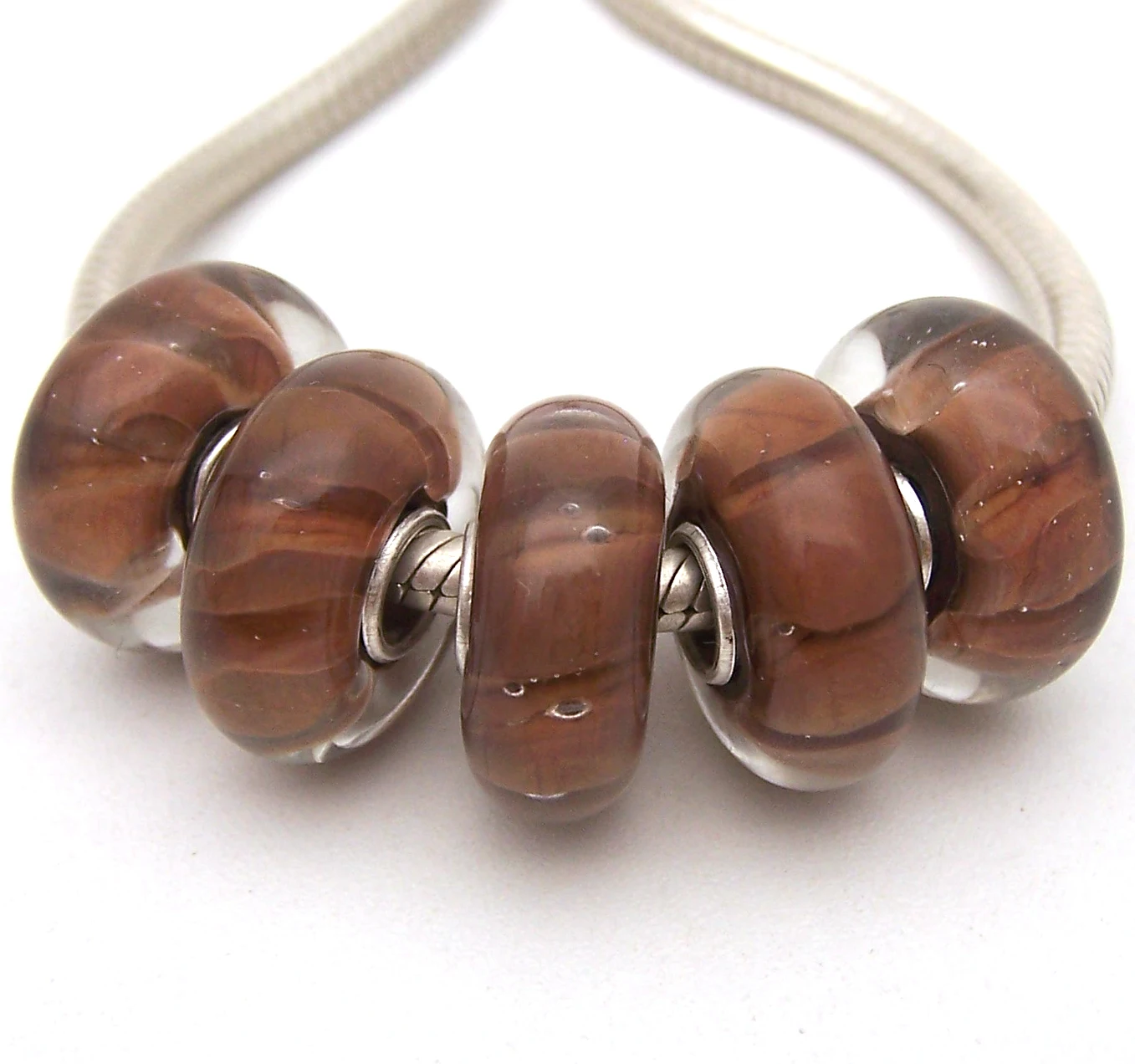 

JGWG2908 5X 100% Authenticity S925 Sterling Silver Beads Murano Glass beads Fit European Charms Bracelet diy jewelry Lampwork