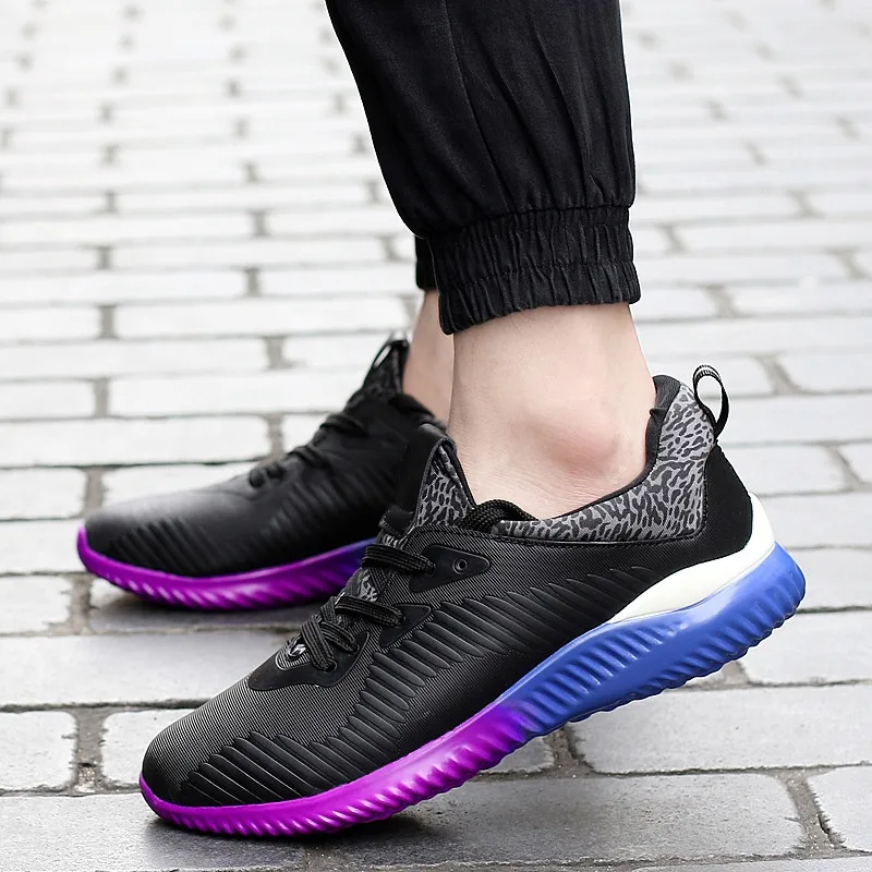 Кроссовки из искусственной кожи весенняя обувь Мужская дышащая повседневная на