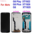 AAA + для Motorola G6 играть XT1922 G6 плюс XT1926 ЖК-дисплей, сенсорный экран, дигитайзер, для сборки, с корпусом, для Moto G6 XT1925 с ЖК-дисплеем