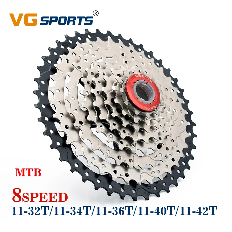 VG sports 8 скоростей 11 42T 40T 36T MTB Кассетный велосипед freewheel sprocket cdg S горный 34T 32T