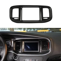 navigation gps decoration cover trim decal for dodge charger 2015 2016 2017 2018 2019 2020 abs carbon fiber car accessories