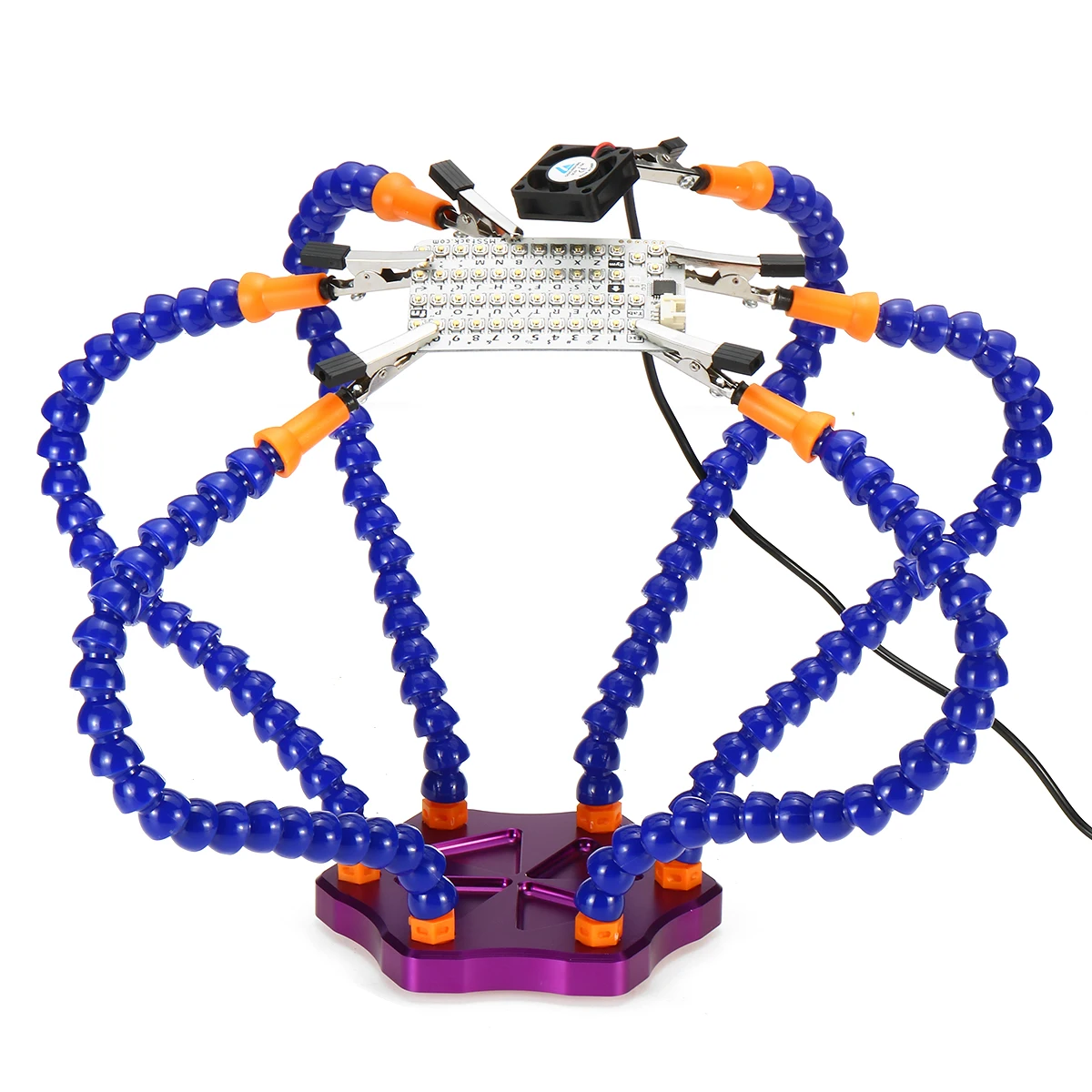 Паяльная ручная гибкая лупа 3x Лупа с вентилятором светильник паяльная станция