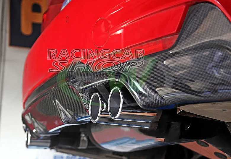 Реальные углеродного волокна задний диффузор 435i 4 трубы для BMW F32 F33 F36 серии GranCoupe