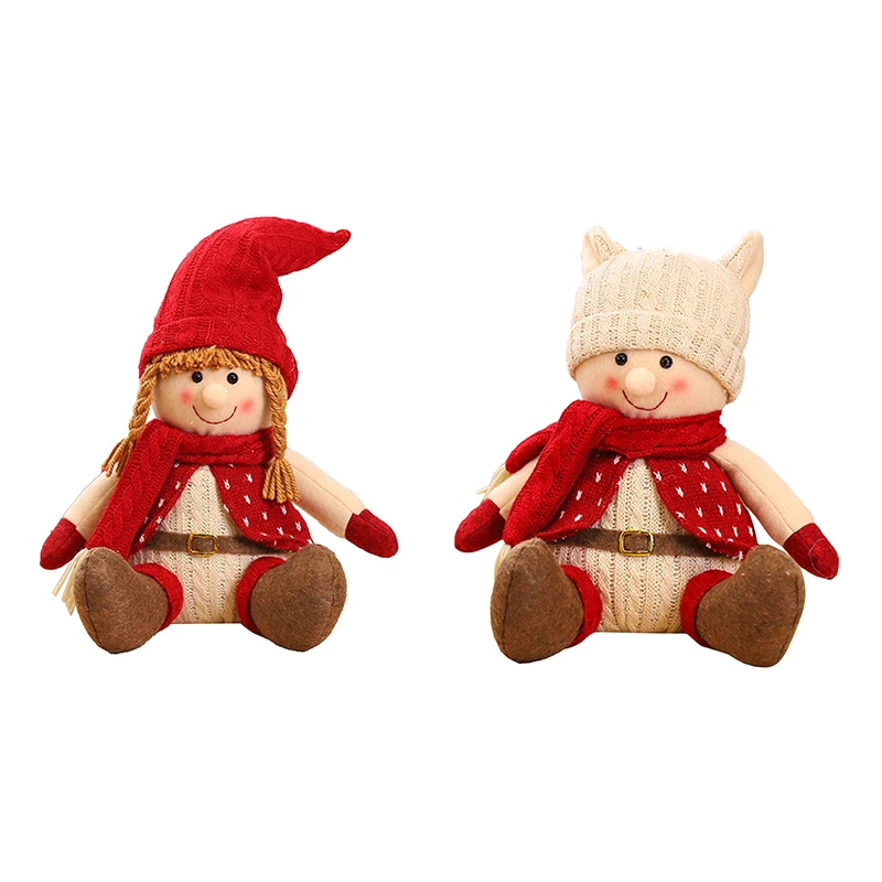 

Christmas Dolls Retractable Toys New Year Dolls Christmas Gifts For Children Red Christmas Tree Decorations Large Size