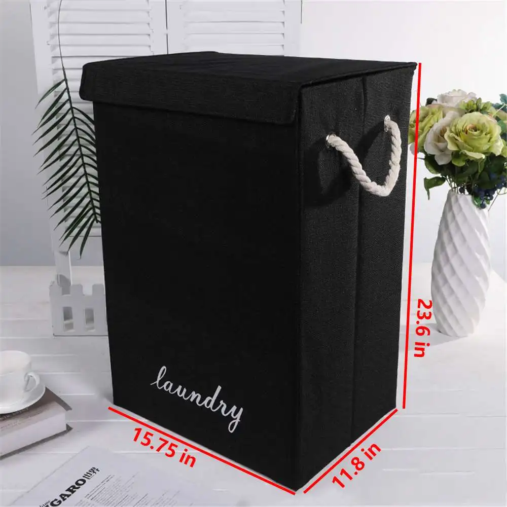

Large Dirty Clothes Bucket Home Laundry Basket Storage Waterproof Basket Folding Laundry Hamper Large Storage With Cover