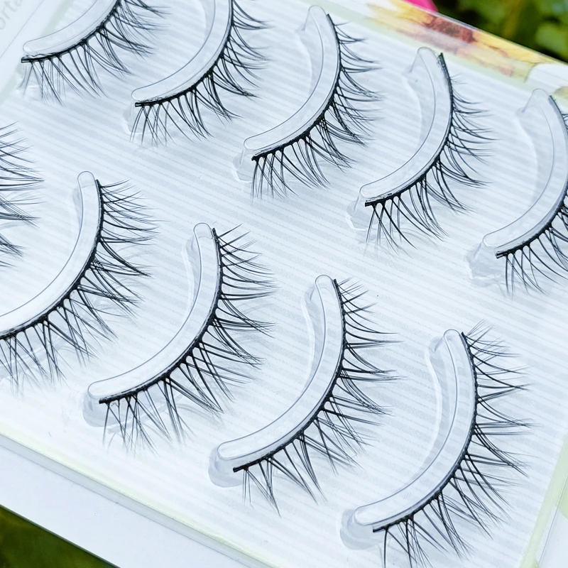 Черные ресницы натуральные Мягкие Накладные ручной работы 100% косметические