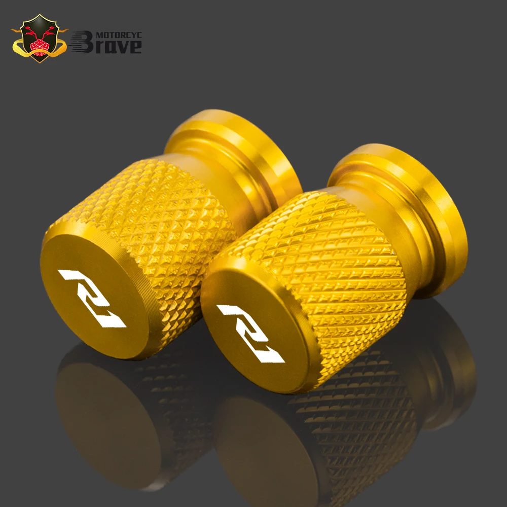 

YZFR6 Motorcycle Tire Valve Air Port Stem Cap Cover Plug CNC Aluminum Motorcycle Accessories for Yamaha YZF R6 YZF-R6 2013-2019