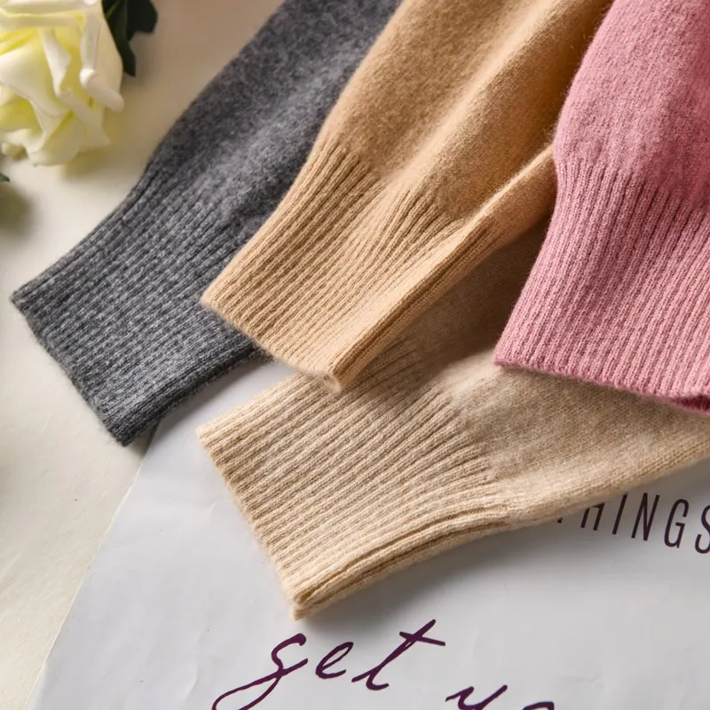 2019 Spring New Womens 100% Wool V-neck Cardigan Fashion Colors Female Knitted Classic Sweater Cardigans Solid Pure Merino |