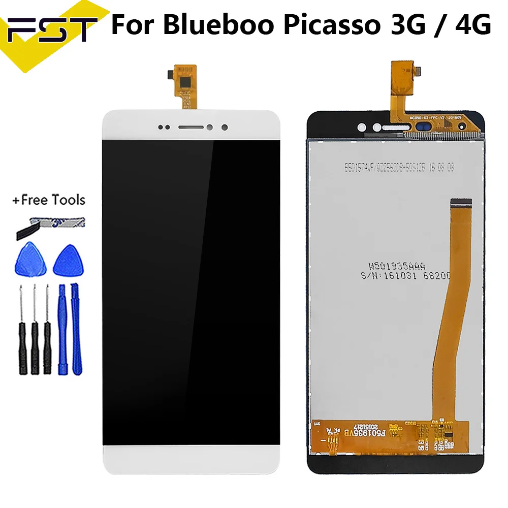 Для 5 0 &quotBluBoo Picasso 4G ЖК дисплей кодирующий преобразователь сенсорного экрана в