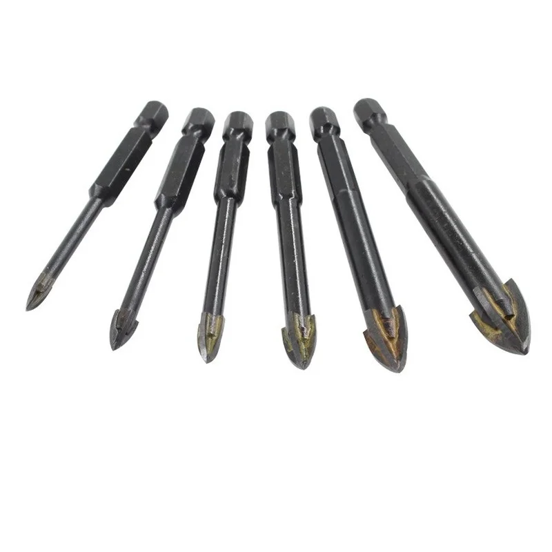 Набор сверл JUSTINLAU 6 шт./компл. из вольфрамовой стали и стекла твердосплавные