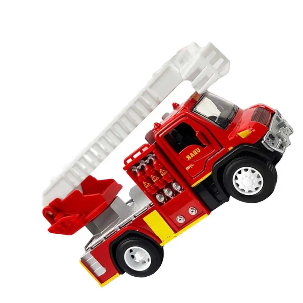 

Kids Fire Truck Pullback Toy Fire Truck Vehicles Car Shock Resistant Alloy Car Model Educational Toys Boy Kids Toy Gift