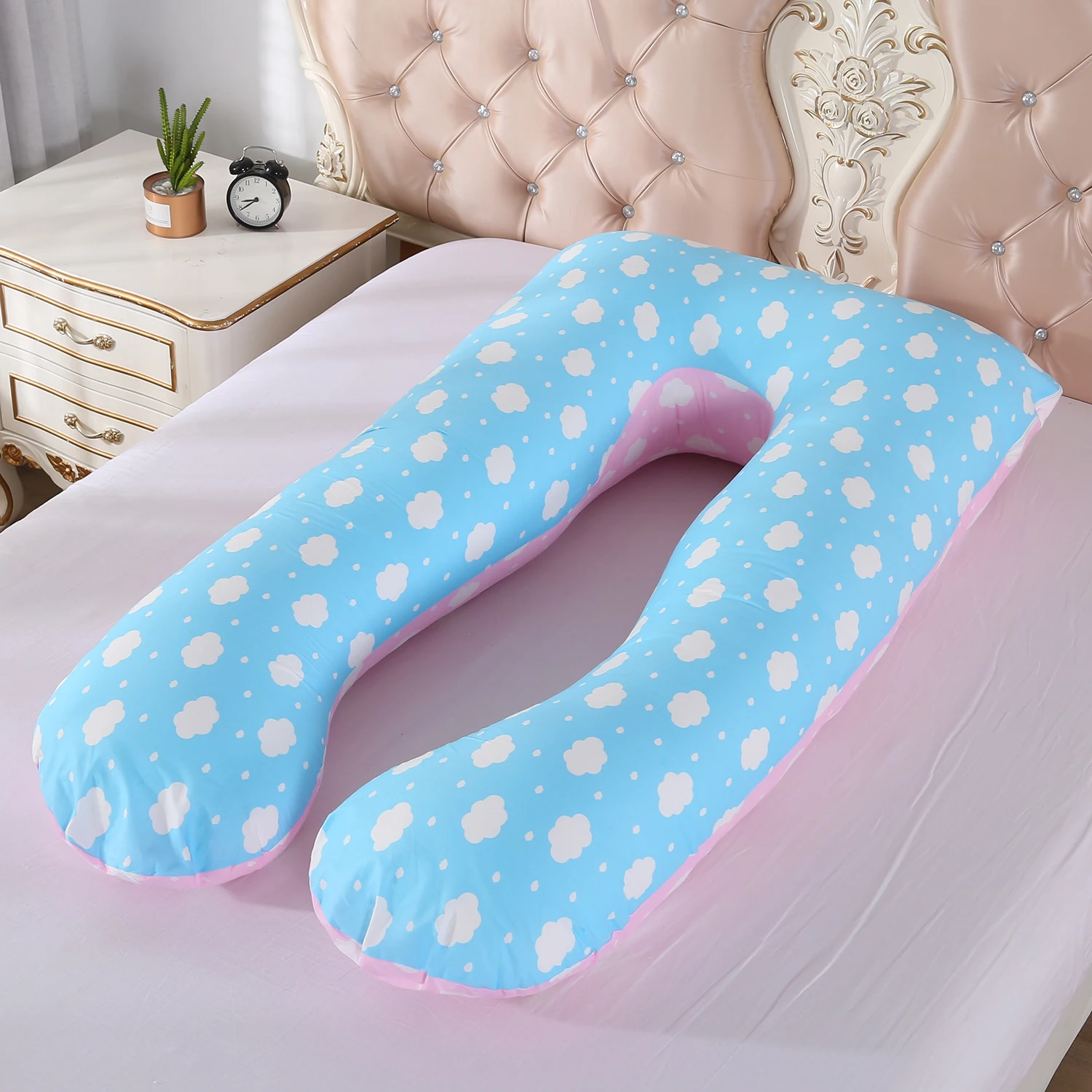 

2023 Pregnancy Pillow Bedding Full Body Pillow for Pregnant Women Comfortable U-Shape Cushion Long Side Sleeping Maternity