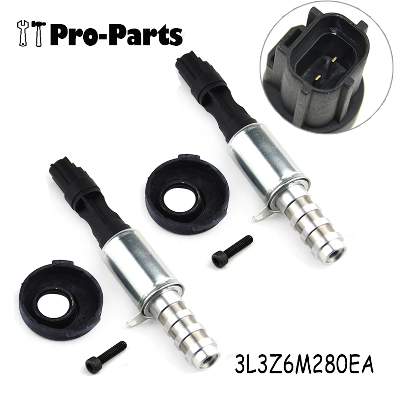 New Pair 3L3Z-6M280-EA VCT Variable Camshaft Timing Solenoid Valve for Ford Lincoln Mercury 3.0 4.6L 5.4 6.2L