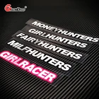 Автомобильная наклейка G194 s milfhunter GIRLRACER с надписями, автомобильная наклейка и наклейки для окон, мотогонок, водонепроницаемая JDM Стайлинг