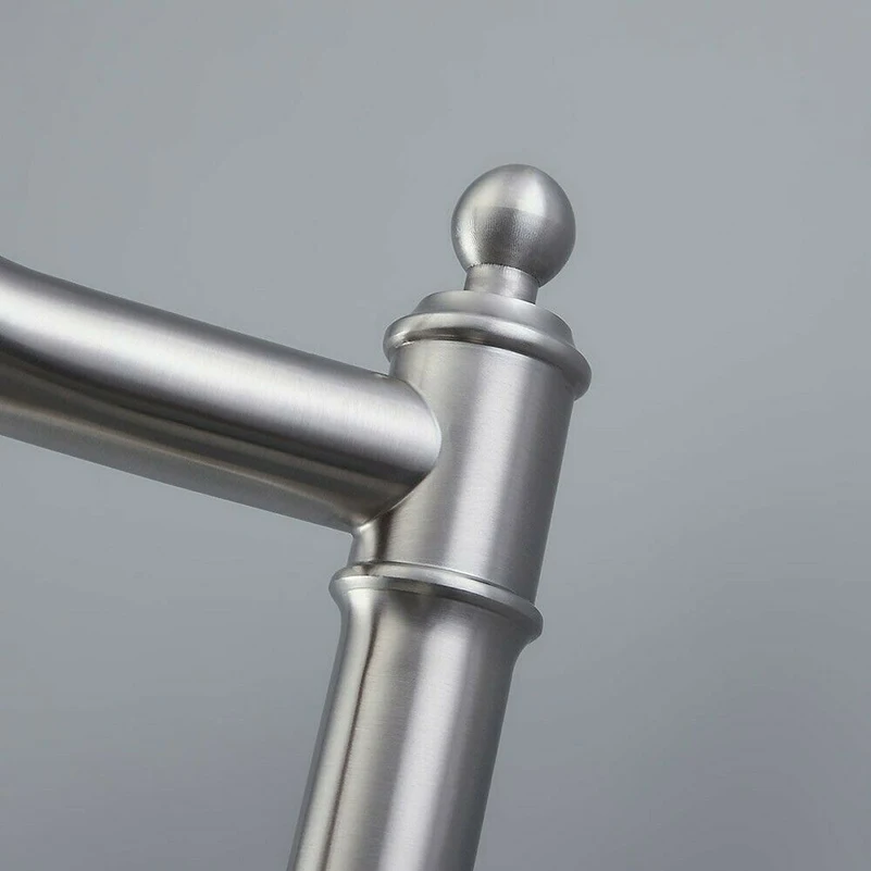 

Stainless Steel Kitchen Faucet Swivel Single Handle One Hole Tap Retro Faucet