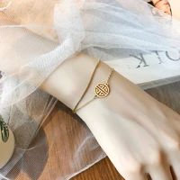 fashion women lovely bracelets attract best friend bracelet stainless steel fu wealth chinese characters love wedding ms jewelry