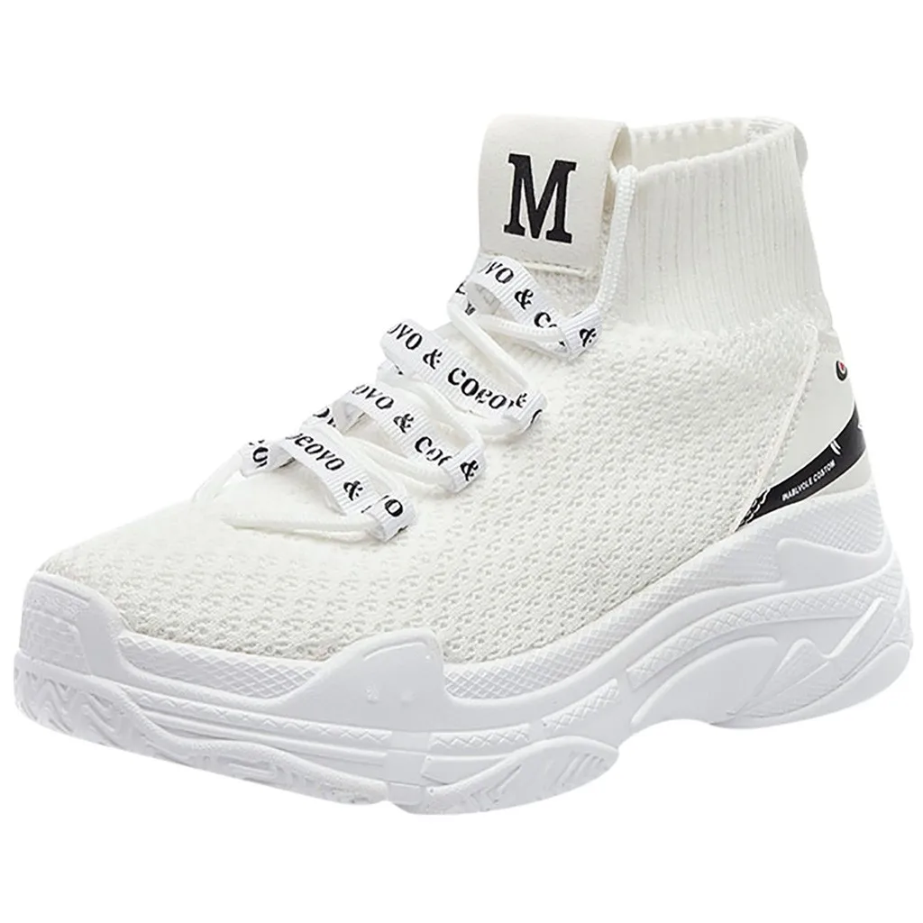 Женские кроссовки с высоким берцем Новое поступление дышащие зимние теплые на