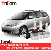 ynfom led headlight kit for toyota previa tarago r1r2 r3 r5 1990 2019 lowhigh beamfog lampcar accessoriescar headlight bulbs