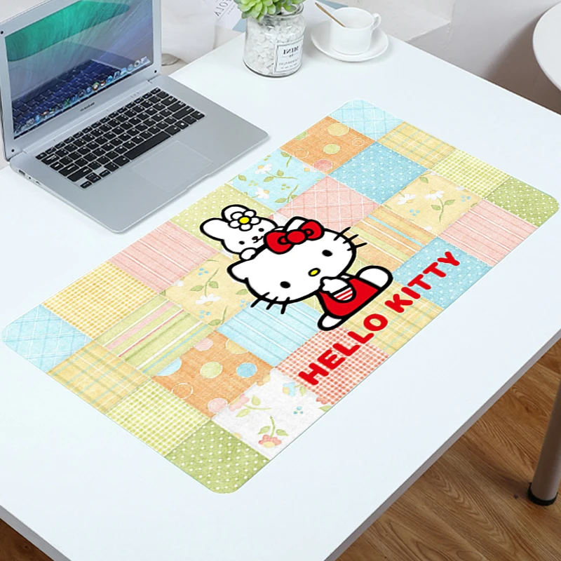 

Cute Kawaii Hellos Cat Kitties Deskmat Keyboard Pad Gamer Mouse Pad Gaming Accessories Mice Keyboards Computer Office Mousepad