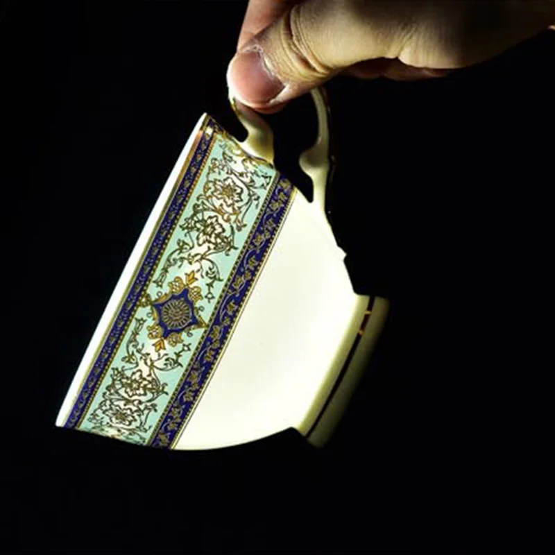 Костяные фарфоровые кофейные чашки винтажные керамические на глазурованные